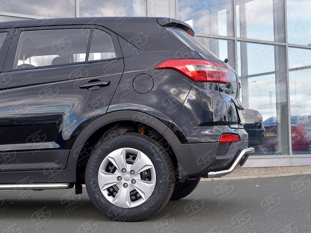 Защита заднего бампера d42 волна для Hyundai Creta 2016, Slitkoff HCRZ-002428