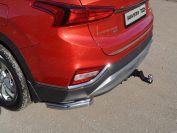 Защита задняя (уголки) 60,3 мм для автомобиля Hyundai Santa Fe (TM) 2018-, TCC Тюнинг HYUNSF18-27