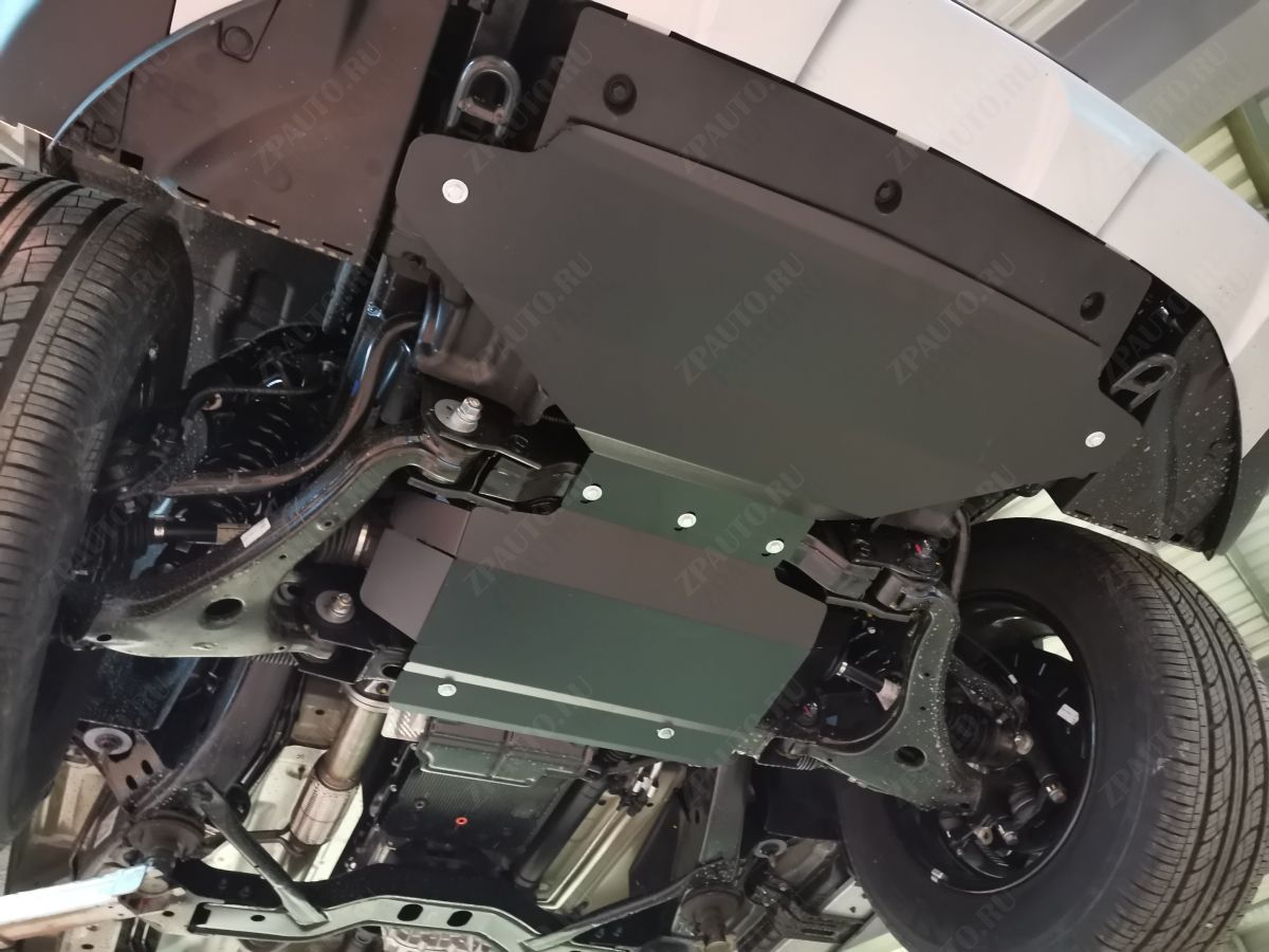 Защита  радиатора Kia Mohave (HM) рестайлинг 2017-2020 V-3,0 , ALFeco, сталь 2мм, арт. ALF1137st