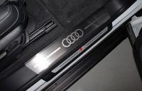 Накладки на пороги (лист шлифованный надпись логотоп audi) 4шт для автомобиля Audi Q8 2019- TCC Тюнинг арт. AUDIQ819-05