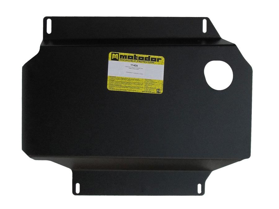 Защита двигателя, кпп, рк стальная Motodor для Nissan Navara III 2004-2010- (3 мм, сталь), 11409