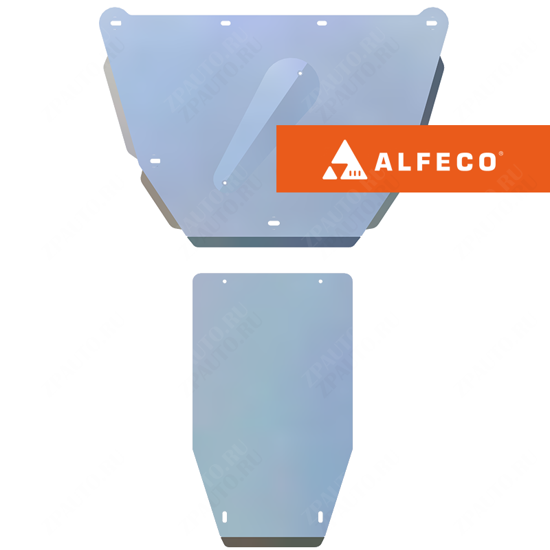 Защита  картера и КПП (2 части) BMW 7-й серии E65/E66 2001-2008 V-3,0; 3,5; 4,0; 4,5; 5,0; 6,0 , ALFeco, алюминий 4мм, арт. ALF3430al