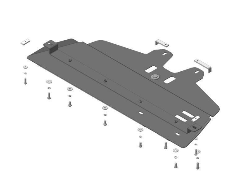 Защита рк стальная Motodor для Volkswagen Amarok 2016 2016- (3 мм, сталь), 12724