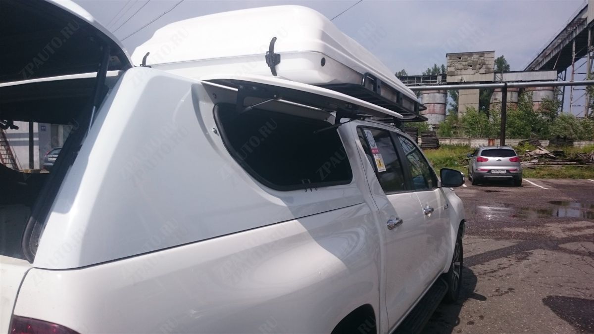 ABC.TOHIL.BR.05W КРЫША (КУНГ) КУЗОВА ДЛЯ TOYOTA HILUX (ДВОЙНАЯ КАБИНА)(08.2015-) (БЕЛАЯ) 
(3 ДВЕРИ)