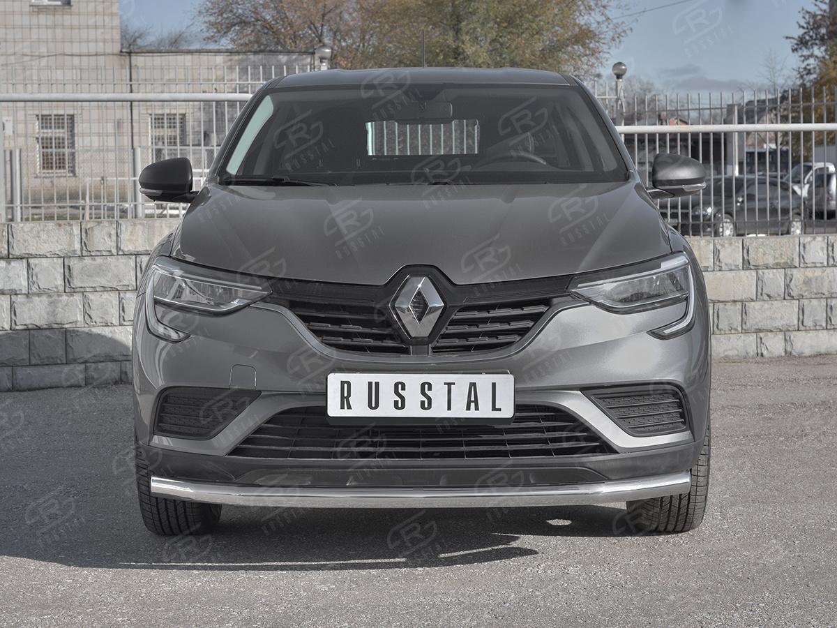 Защита переднего бампера d57 секции для автомобиля Renault Arkana арт. RARZ-003310, Slitkoff