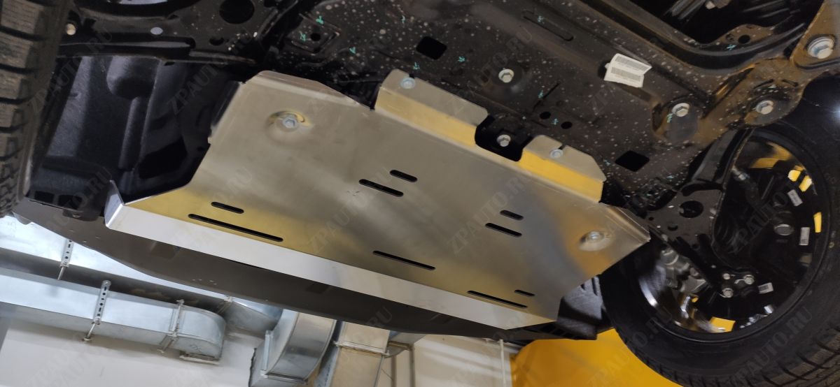 55.01ABC Защита картера двигателя и КПП JETOUR DASHING , V-все (2022-) (Алюминий 4 мм)