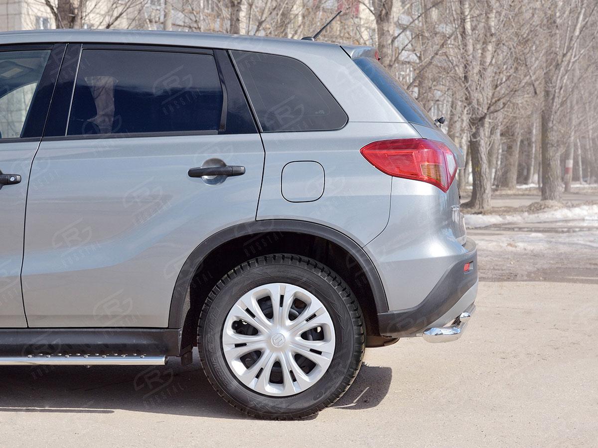 Защита заднего бампера d57/42х2 прямая Suzuki Vitara 2015, Slitkoff SVZ-002648