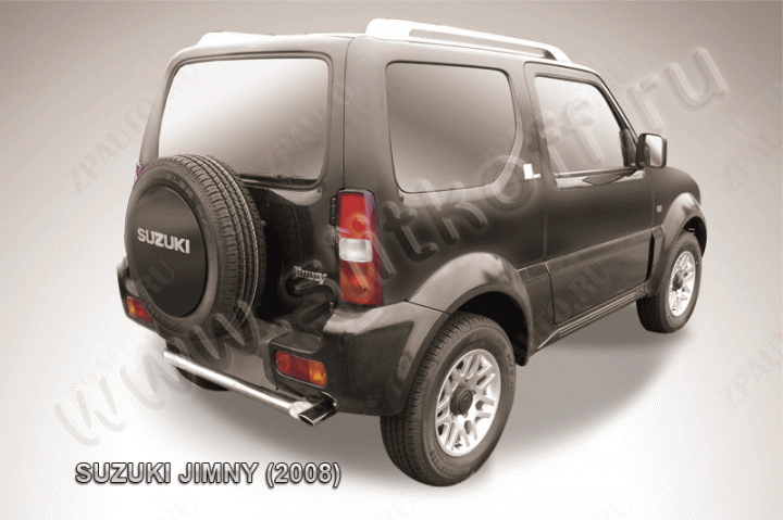 Защита заднего бампера d57 Suzuki Jimny (1998-2019) Black Edition, Slitkoff, арт. SJ009BE