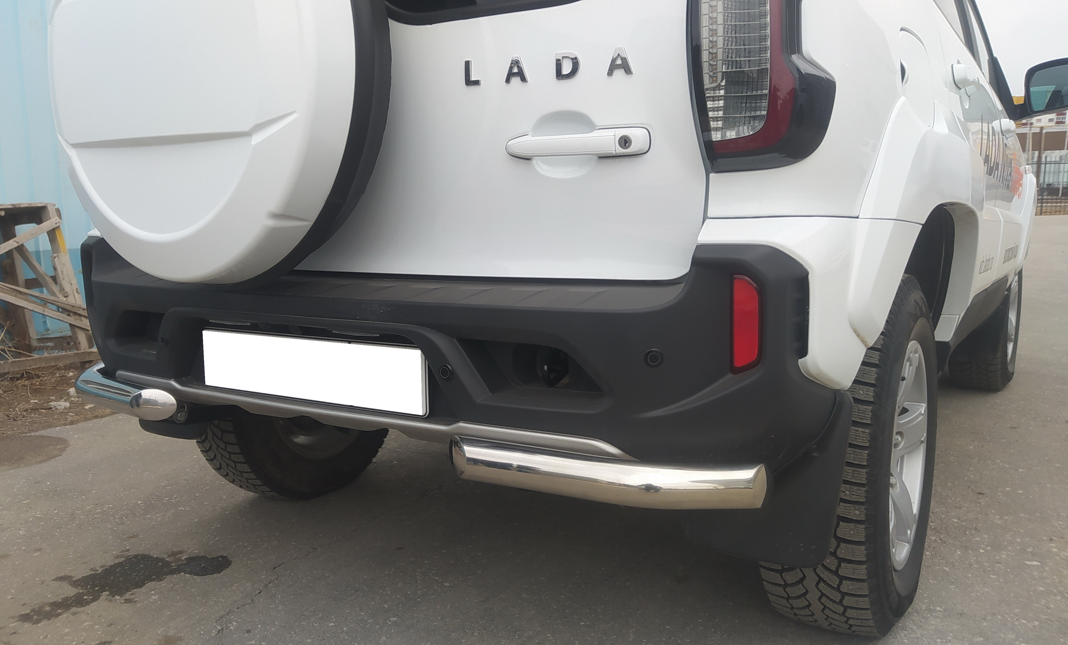 Защита заднего бампера угловая для автомобиля LADA (ВАЗ) Niva Travel 2021 арт. NVT.21.17