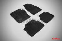 Ковры салонные 3D черные для Ford Kuga 2 2013-, Seintex 85796