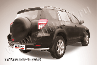 Уголки d57 Toyota Rav-4 L (2005-2010) Black Edition, Slitkoff, арт. TR409L-020BE