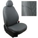 Чехлы для Volkswagen Touran I / II (TrendLine) с 03-15г., Ромб, (Серый + Серый), Autopilot арт. vo-tou-t73-sese-r