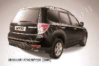 Защита заднего бампера d57 черная Subaru Forester (2007-2013) , Slitkoff, арт. SF018B