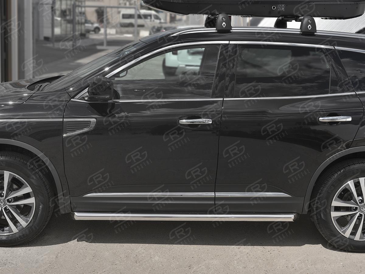 Пороги труба d57 (вариант 1) RKT-0029721 для автомобиля RENAULT KOLEOS 2017-, Slitkoff