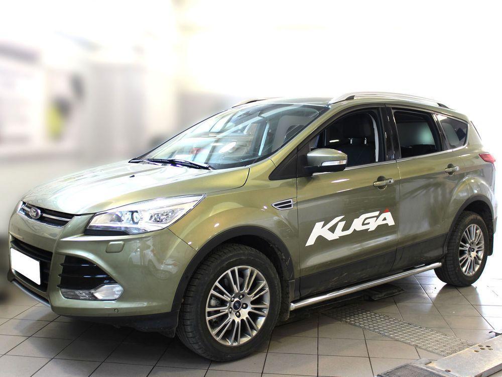 Обвод порога d-53 для Ford Kuga 2013, Технотек FK2013_3