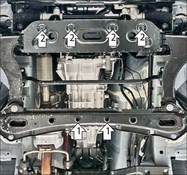 Защита стальная Мотодор (КПП), 2 мм,  SKM M7  2026-2026 арт. 72102