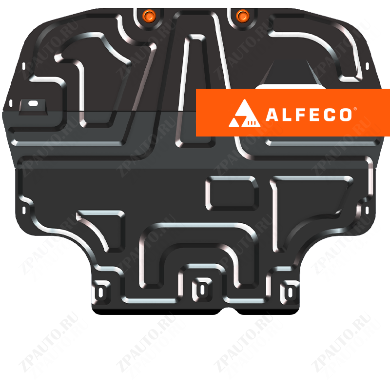 Защита  картера и КПП (установка без пыльника) Volkswagen Multivan (T6) 2015- V-all , ALFeco, сталь 2мм, арт. ALF2623st-3