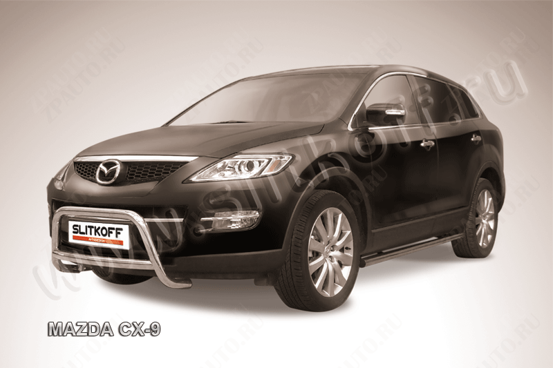 Кенгурятник d57 низкий Mazda CX-9 (2006-2012) , Slitkoff, арт. MZCX9001