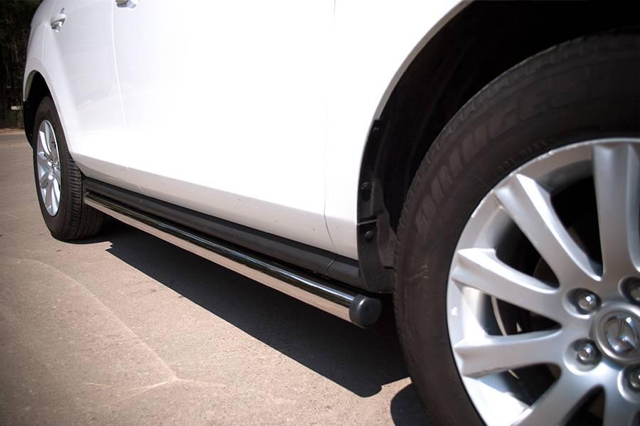 Пороги труба d57 вариант 2 для Mazda CX-7 2010, Slitkoff MC7T-0006432