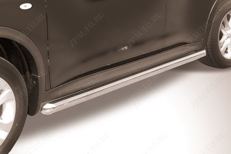 Защита порогов d57 труба Nissan Juke 4WD (2010-2014) , Slitkoff, арт. NJ4WD-007