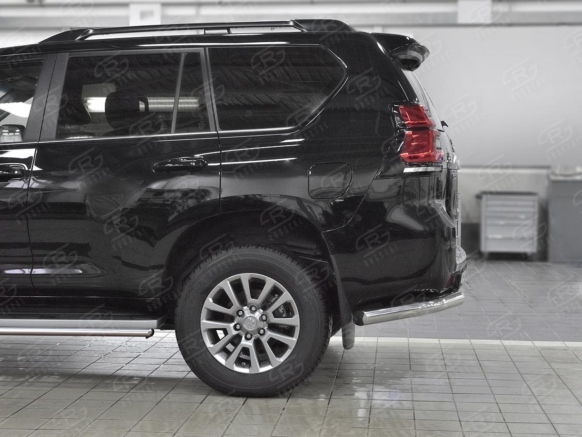 Защита заднего бампера уголки d76 секции LCPZ-002870 для автомобиля TOYOTA LC PRADO 150 2017-, Slitkoff