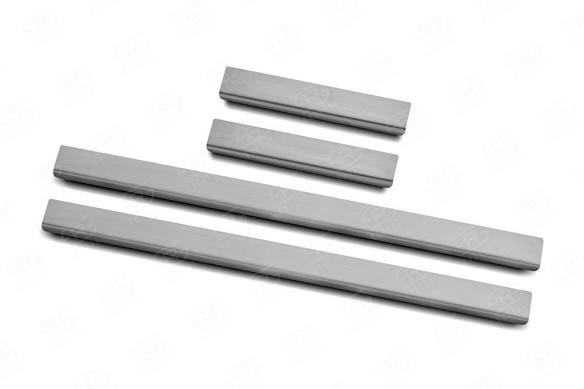 Накладки на пороги RUSSTAL (нерж., шлиф) LCPR09-02 для автомобиля Toyota Land Cruiser Prado 2009-2013, Slitkoff