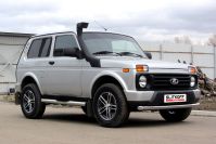 Защита переднего бампера d57 радиусная Lada Niva Urban 3d (2014-2023) , Slitkoff, арт. NivUR002