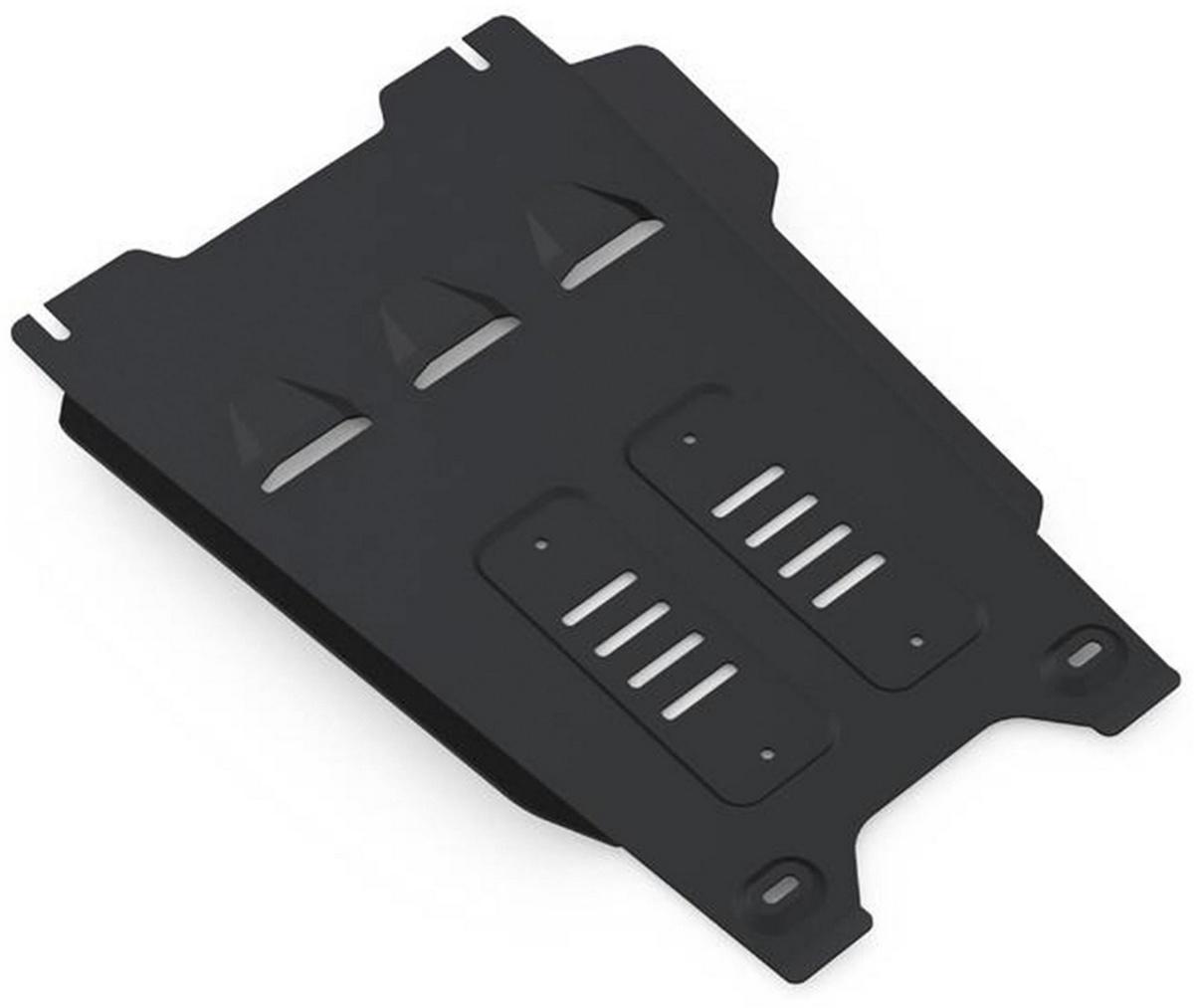 Защита КПП Rival для Isuzu D-Max II 2012-2021, сталь 3 мм, с крепежом, штампованная, 2111.9103.1.3