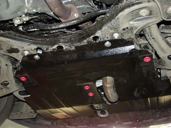 Защита картера и КПП для TOYOTA Avensis  2002 - 2008, V-1,6; 1,8; 2,0; 2,4; 2,0D; 2,2D, Sheriff, сталь 2,0 мм, арт. 24.0481