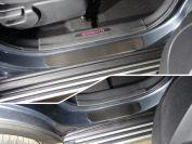 Накладки на пороги (лист шлифованный) 4шт для автомобиля Kia Sorento 2012-