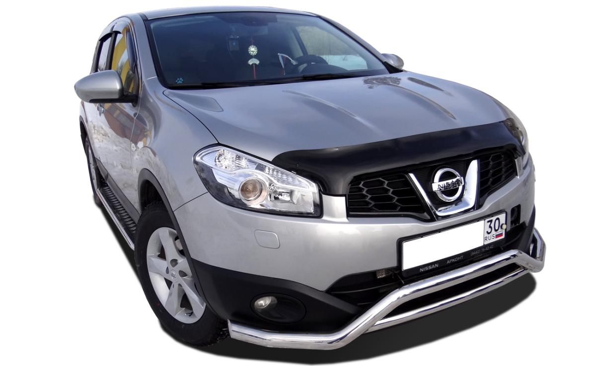 Защита переднего бампера скоба для автомобиля NISSAN Qashgai+2 2009 арт. NQ.09.09
