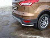 Защита задняя (уголки) 60,3 мм для автомобиля Ford Kuga 2013-2016, TCC Тюнинг FORKUG13-10