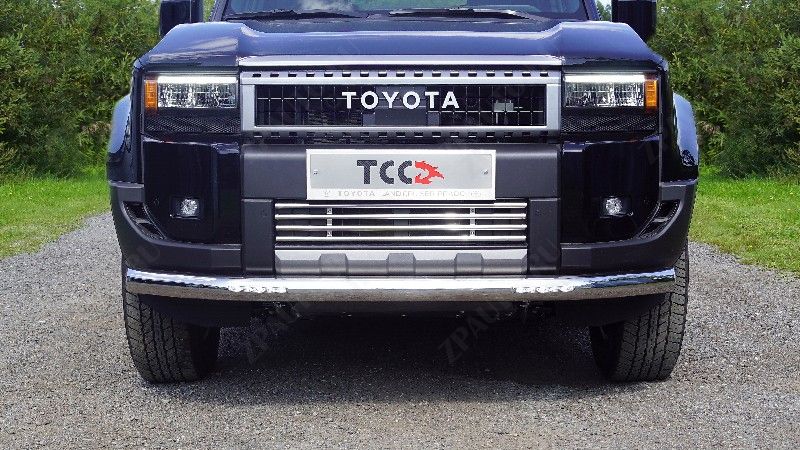 Защита передняя нижняя (с ДХО) 76,1 мм Toyota Land Cruiser 250 Prado 2024 арт. TOYLC25024-04