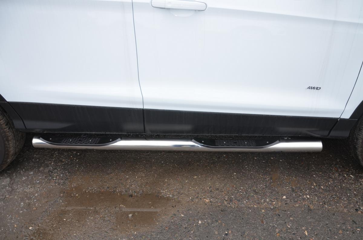 Пороги труба с проступью для автомобиля FORD Kuga 2012, Россия FK.12.93