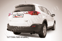 Защита заднего бампера d57 радиусная черная Toyota Rav-4 (2012-2015) , Slitkoff, арт. TR413-012B