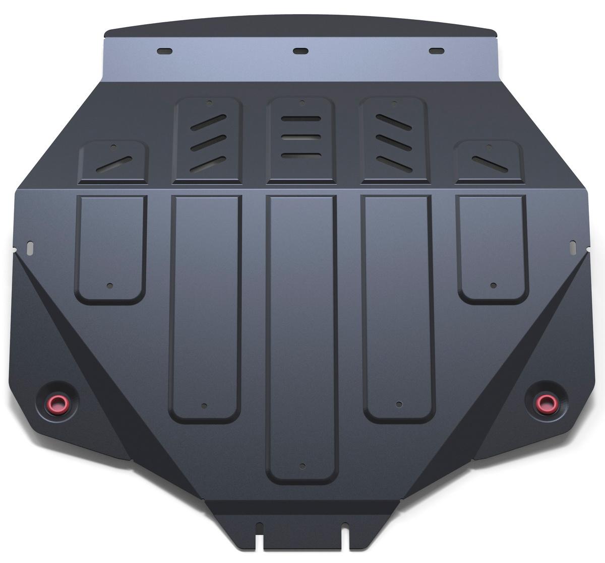 Защита картера и КПП АвтоБроня для Honda Pilot III (V - 3.0) 2016-2019 2018-н.в., штампованная, сталь 1.8 мм, с крепежом, 111.00101.1