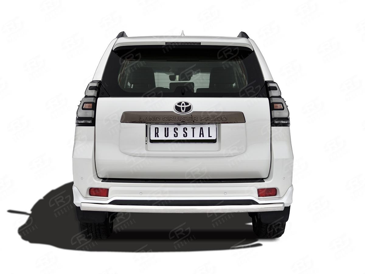 TOYOTA LC PRADO 150 BLACK ONYX 2020- Защита заднего бампера d57 секции(укороченная) LCPZ-003553