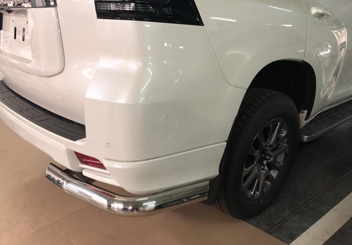 Защита заднего бампера угловая для Toyota Land Cruiser 150 Prado 2019-, Россия TLCPS150.19.18