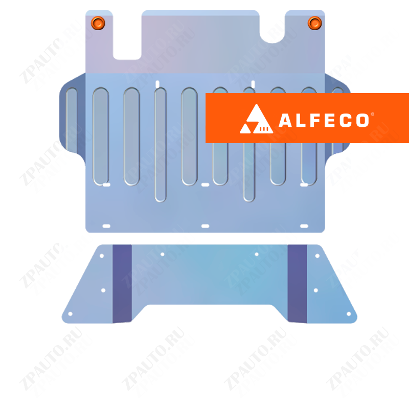 Защита  КПП Nissan Patrol 5dv (Y61) 2000-2010 V-3,0TD , ALFeco, алюминий 4мм, арт. ALF15251al