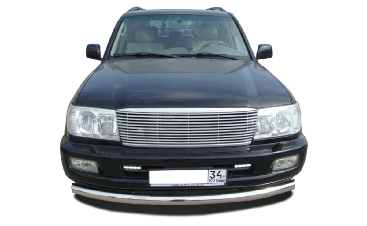 Защита переднего бампера (радиус) для автомобиля TOYOTA Land Cruiser 100     1998-2006, Россия TLC100.98.02