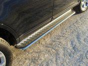 Пороги с площадкой 42,4 мм для автомобиля Ford Edge 2014-2015 TCC Тюнинг арт. FOREDG14-07