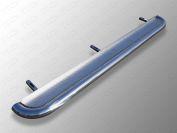 Пороги с площадкой (нерж. лист) 75х42 мм для автомобиля Ford Explorer 2016-2017, TCC Тюнинг FOREXPL16-35