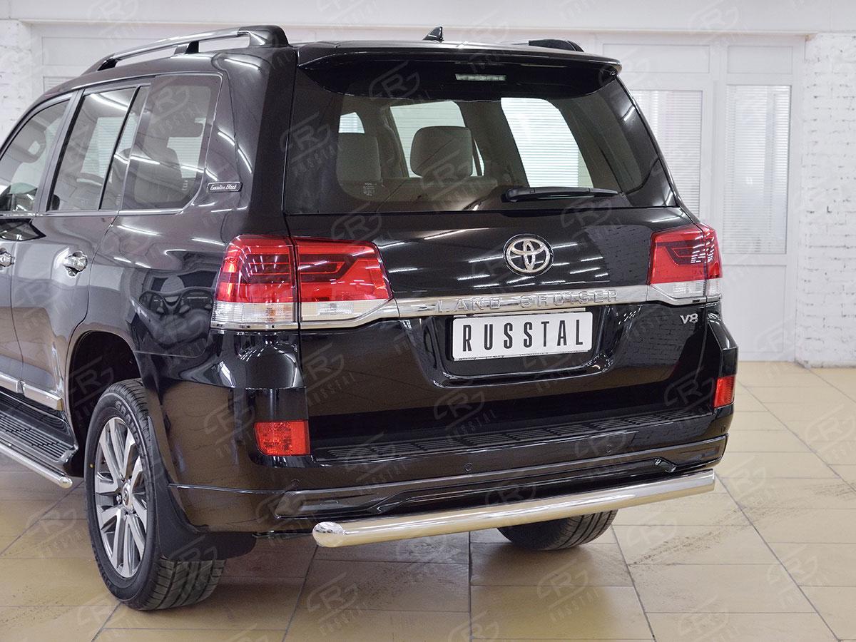 Защита заднего бампера d76 Toyota LC 200 Executive 2016, Slitkoff TLCZ-002562