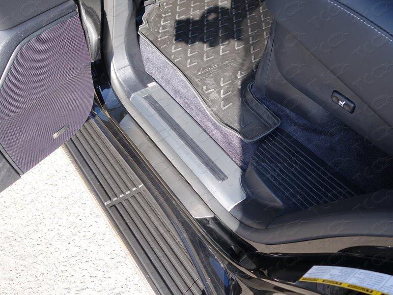 Накладки на пороги (лист шлифованный) для автомобиля Lexus LX 570 Sport 2014-2015