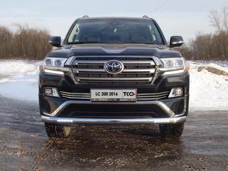 Решётка радиатора 16 мм для автомобиля Toyota Land Cruiser 200 EXECUTIVE 2016-, TCC Тюнинг TOYLC200EX16-42