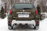 Защита заднего бампера d57 волна на Renault Duster 2015, Slitkoff RDZ-002188