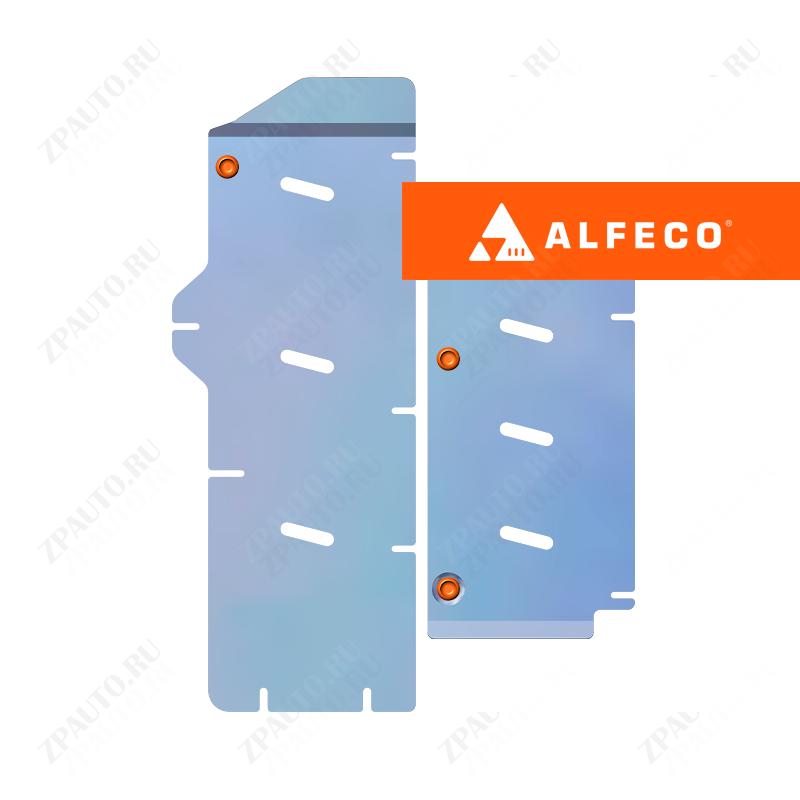GAC GS4 2025- V-1,5T FWD защита тормозной магистрали (2 части), ALFeco, алюминий, 4 мм, арт. ALF4909al