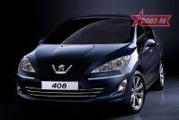 Накладки на внутренние пороги широкие без логотипа для Peugeot 408 2012, Союз-96 P408.31.3893