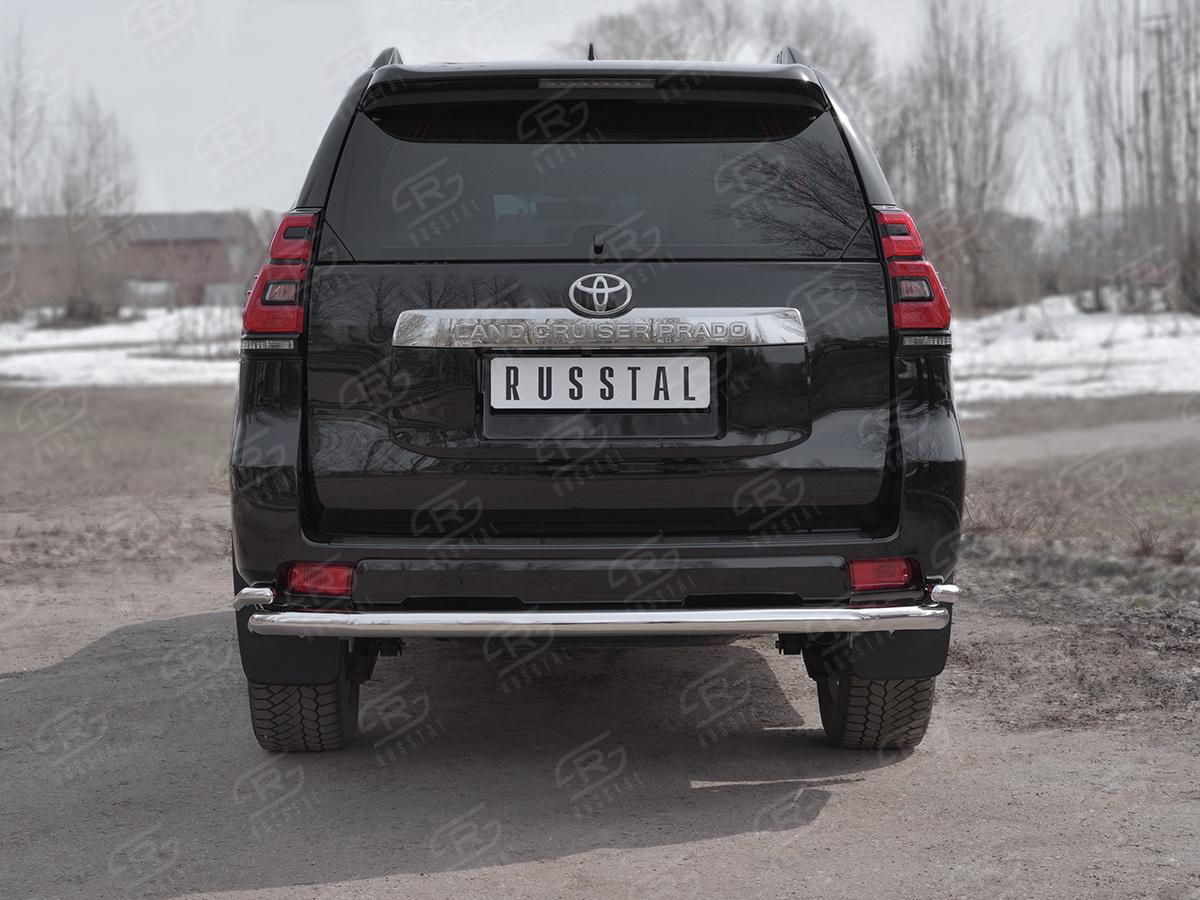 Защита заднего бампера d57 секции d42 уголки LCPZ-002868 для автомобиля TOYOTA LC PRADO 150 2017-, Slitkoff