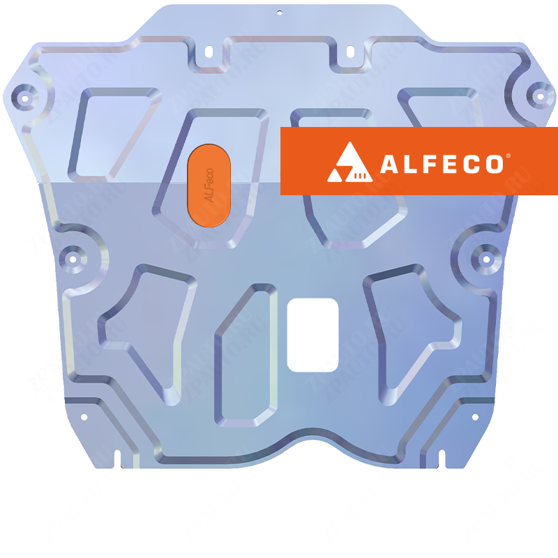 Защита  картера и КПП Renault Duster 2012-2022  V-all , ALFeco, алюминий 4мм, арт. ALF1809al-1
